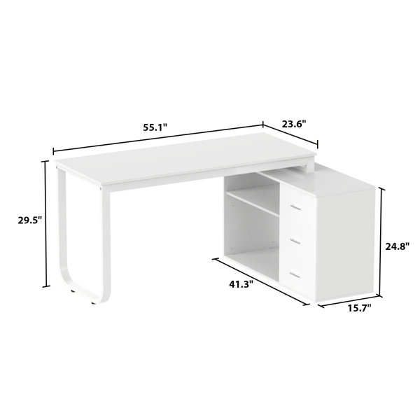 Latitude Run® Brenk Reversible LShape Desk & Reviews Wayfair